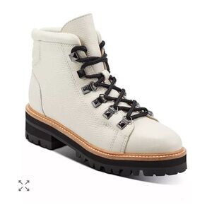 Marc Fisher White Women's Issy Hiker Boots